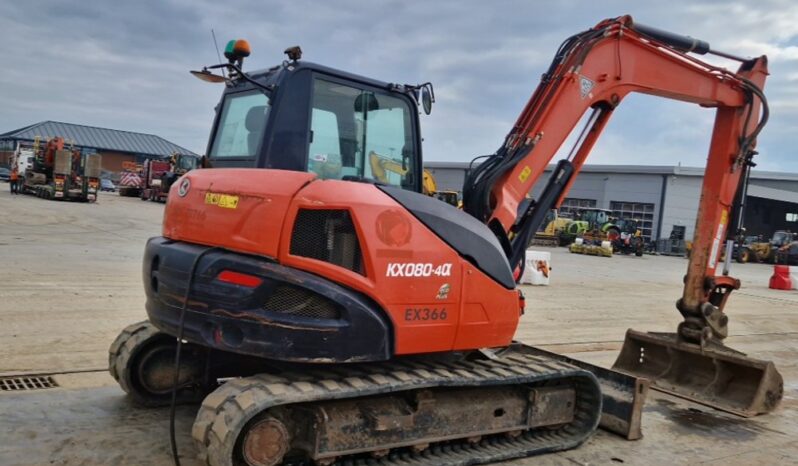 2019 Kubota KX080-4A 6 Ton+ Excavators For Auction: Leeds, UK – 30th April, 1st, 2nd & 3rd May 25 full