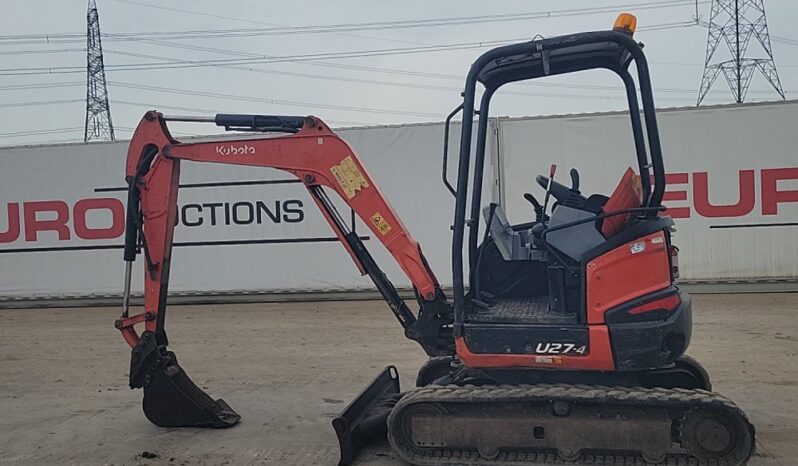 2016 Kubota U27-4 Mini Excavators For Auction: Leeds, UK – 30th April, 1st, 2nd & 3rd May 25 full