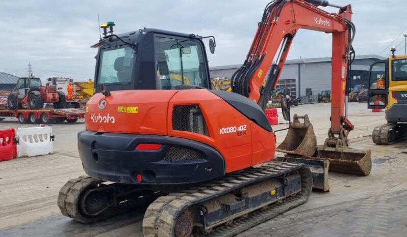 2020 Kubota KX080-4A2 6 Ton+ Excavators For Auction: Leeds, UK – 30th April, 1st, 2nd & 3rd May 25 full