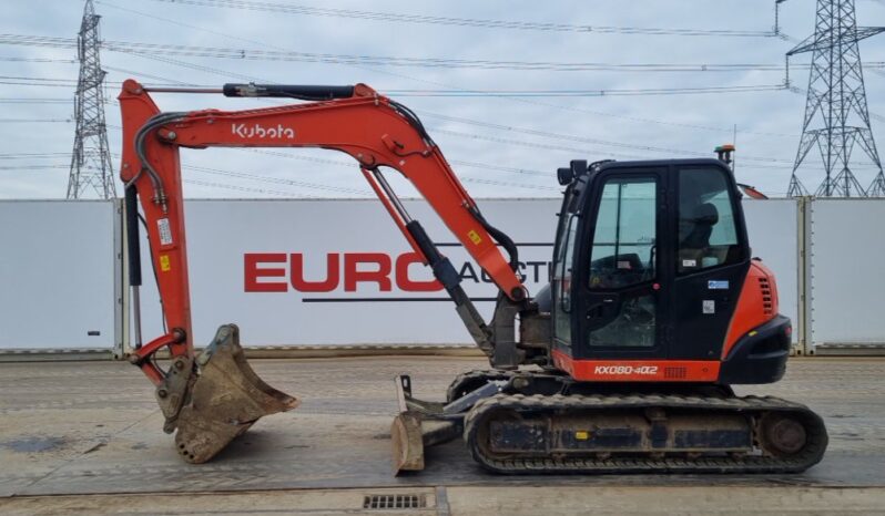 2020 Kubota KX080-4A2 6 Ton+ Excavators For Auction: Leeds, UK – 30th April, 1st, 2nd & 3rd May 25 full