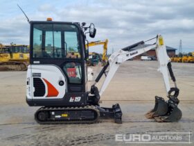 2023 Bobcat E19 Mini Excavators For Auction: Leeds, UK – 30th April, 1st, 2nd & 3rd May 25 full