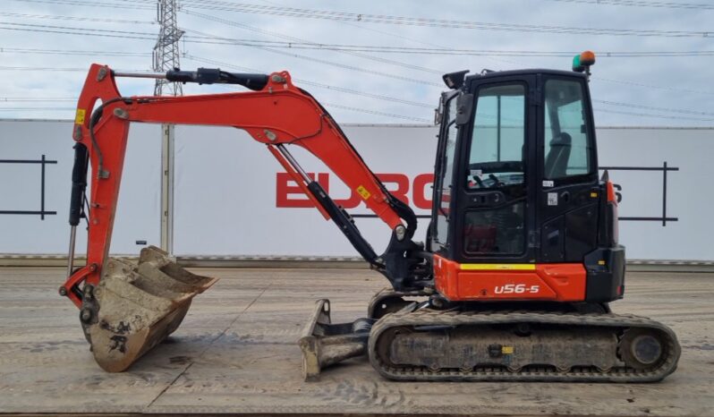 2020 Kubota U56-5 Mini Excavators For Auction: Leeds, UK – 30th April, 1st, 2nd & 3rd May 25 full
