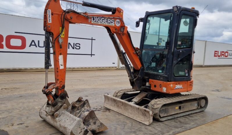 2019 Hitachi ZX26U-6 CR Mini Excavators For Auction: Leeds, UK – 30th April, 1st, 2nd & 3rd May 25