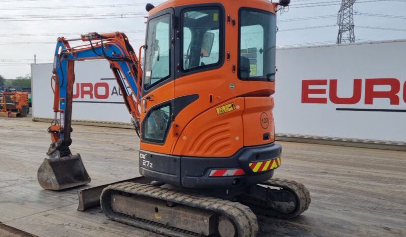 2018 Doosan DX27Z Mini Excavators For Auction: Leeds, UK – 30th April, 1st, 2nd & 3rd May 25 full