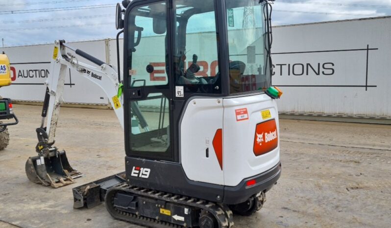 2023 Bobcat E19 Mini Excavators For Auction: Leeds, UK – 30th April, 1st, 2nd & 3rd May 25 full