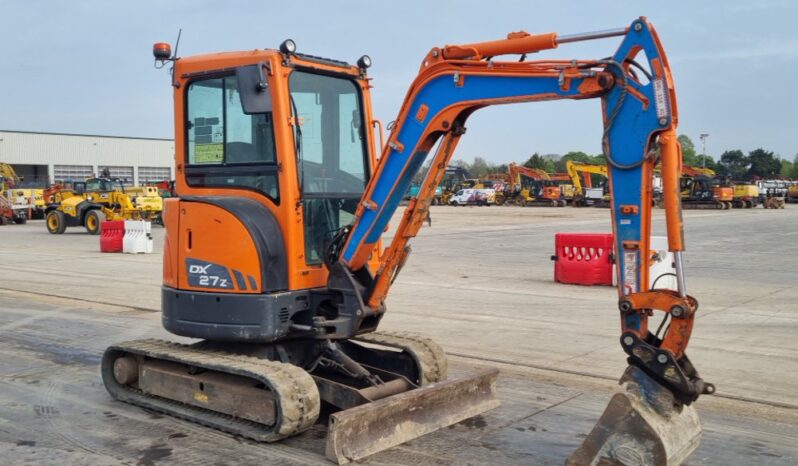2018 Doosan DX27Z Mini Excavators For Auction: Leeds, UK – 30th April, 1st, 2nd & 3rd May 25 full