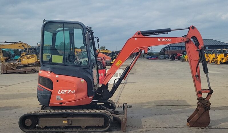 2016 Kubota U27-4 Mini Excavators For Auction: Leeds, UK – 30th April, 1st, 2nd & 3rd May 25 full