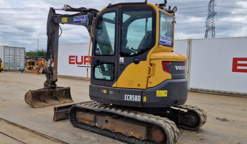 2019 Volvo ECR58D Mini Excavators For Auction: Leeds, UK – 30th April, 1st, 2nd & 3rd May 25 full