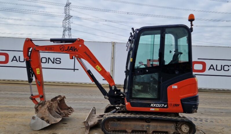 2020 Kubota KX027-4 Mini Excavators For Auction: Leeds, UK – 30th April, 1st, 2nd & 3rd May 25 full