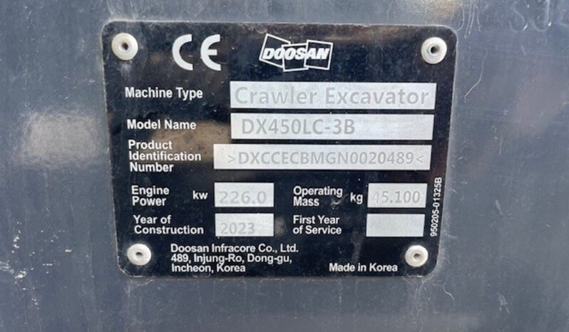Unused Doosan DX450LC-3B 20 Ton+ Excavators For Auction: Dromore, NI – 16th & 17th May 2025 For Auction on 2025-05-17 full