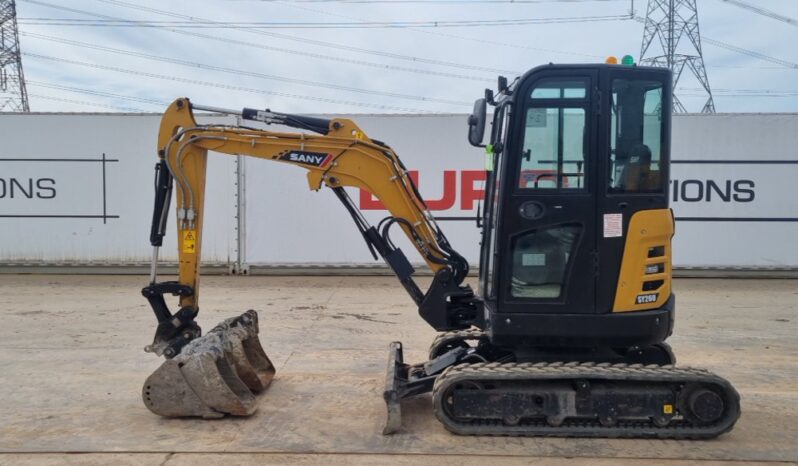 2023 Sany SY26U Mini Excavators For Auction: Leeds, UK – 30th April, 1st, 2nd & 3rd May 25 full