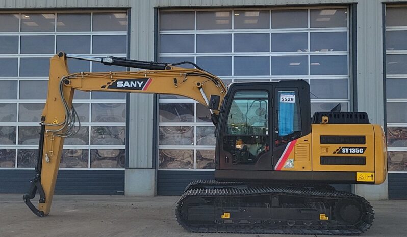 Unused Sany SY135C 10 Ton+ Excavators For Auction: Leeds, UK – 30th April, 1st, 2nd & 3rd May 25 full