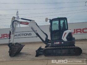 2023 Bobcat E55z Mini Excavators For Auction: Leeds, UK – 30th April, 1st, 2nd & 3rd May 25 full
