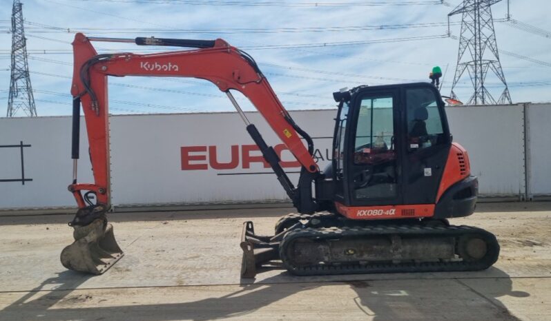2018 Kubota KX080-4A 6 Ton+ Excavators For Auction: Leeds, UK – 30th April, 1st, 2nd & 3rd May 25 full