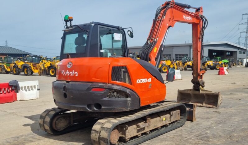 2018 Kubota KX080-4A 6 Ton+ Excavators For Auction: Leeds, UK – 30th April, 1st, 2nd & 3rd May 25 full