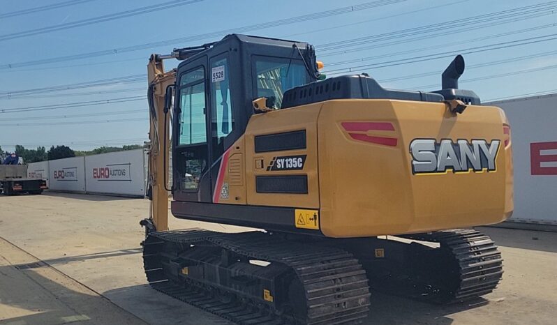 Unused Sany SY135C 10 Ton+ Excavators For Auction: Leeds, UK – 30th April, 1st, 2nd & 3rd May 25 full