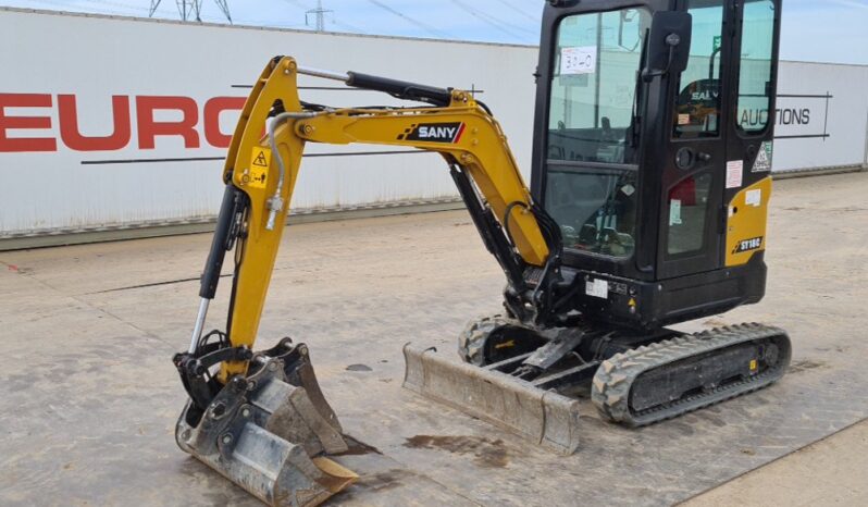 2023 Sany SY18C Mini Excavators For Auction: Leeds, UK – 30th April, 1st, 2nd & 3rd May 25