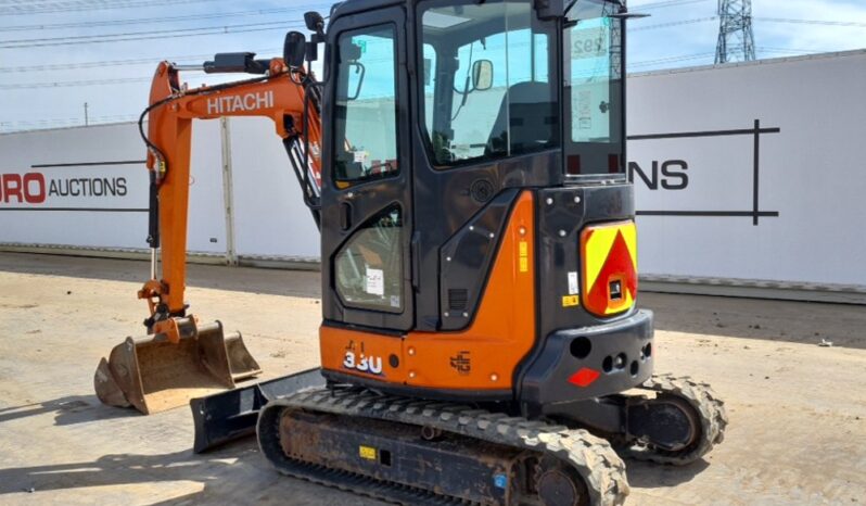 2023 Hitachi ZX33U-6-CX Mini Excavators For Auction: Leeds, UK – 30th April, 1st, 2nd & 3rd May 25 full