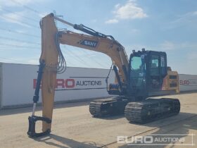 Unused Sany SY135C 10 Ton+ Excavators For Auction: Leeds, UK – 30th April, 1st, 2nd & 3rd May 25