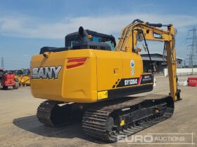 Unused Sany SY135C 10 Ton+ Excavators For Auction: Leeds, UK – 30th April, 1st, 2nd & 3rd May 25 full