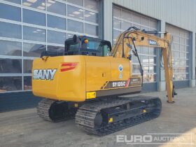 Unused Sany SY135C 10 Ton+ Excavators For Auction: Leeds, UK – 30th April, 1st, 2nd & 3rd May 25 full