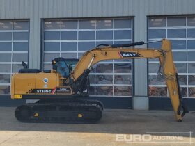 Unused Sany SY135C 10 Ton+ Excavators For Auction: Leeds, UK – 30th April, 1st, 2nd & 3rd May 25 full