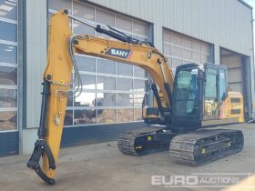 Unused Sany SY135C 10 Ton+ Excavators For Auction: Leeds, UK – 30th April, 1st, 2nd & 3rd May 25
