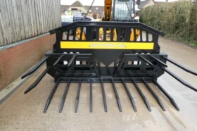 Strimech Paff1201 Folding Bucket Rake New 2021 Jcb Brackets full