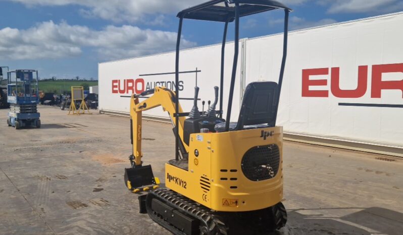 Unused 2025 JPC KV12 Micro Excavators For Auction: Dromore, NI – 16th & 17th May 2025 For Auction on 2025-05-17 full