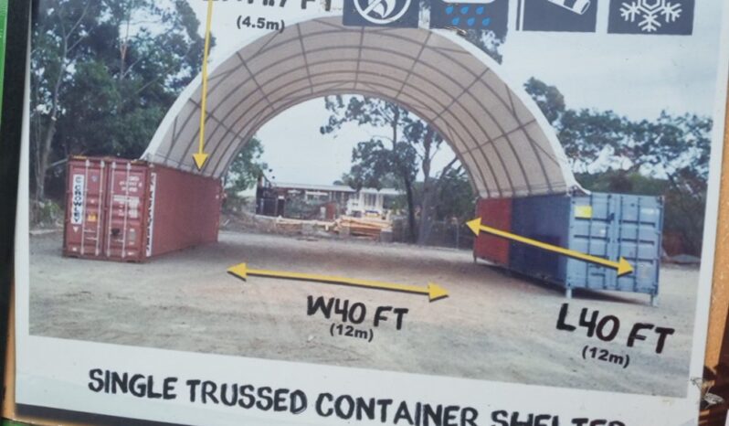 Unused Hardlife 40′ x 40′ x 14.7′ Single Trussed Container Shelter Modular Buildings For Auction: Leeds, UK – 11th, 12th, 13th & 14th June 2025 full