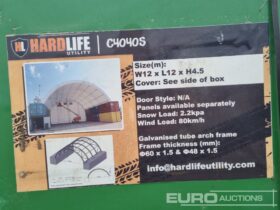 Unused Hardlife 40′ x 40′ x 14.7′ Single Trussed Container Shelter Modular Buildings For Auction: Leeds, UK – 11th, 12th, 13th & 14th June 2025 full