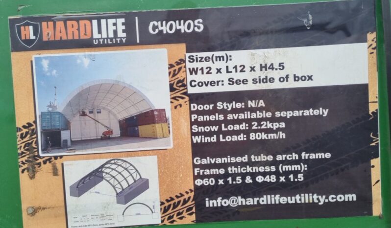 Unused Hardlife 40′ x 40′ x 14.7′ Single Trussed Container Shelter Modular Buildings For Auction: Leeds, UK – 11th, 12th, 13th & 14th June 2025 full
