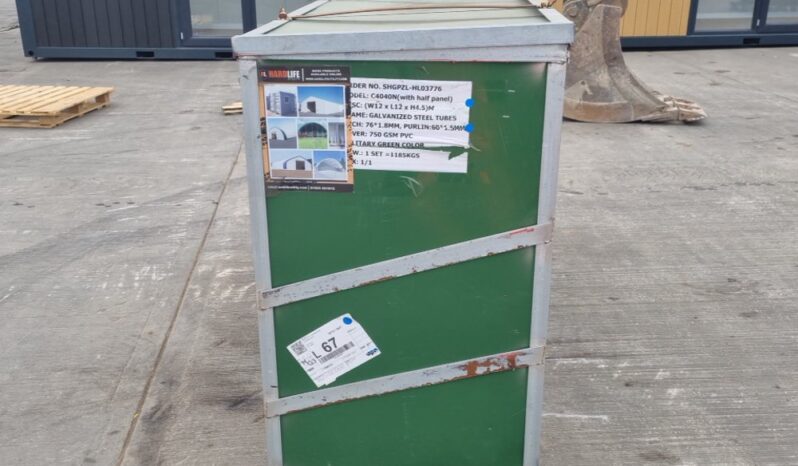 Unused Hardlife 40′ x 40′ x 14.7′ Single Trussed Container Shelter Modular Buildings For Auction: Leeds, UK – 11th, 12th, 13th & 14th June 2025 full