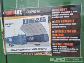 Unused Hardlife 40′ x 40′ x 14.7′ Single Trussed Container Shelter Modular Buildings For Auction: Leeds, UK – 11th, 12th, 13th & 14th June 2025 full