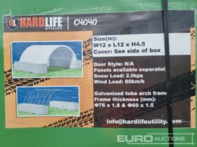 Unused Hardlife 40′ x 40′ x 14.7′ Single Trussed Container Shelter Modular Buildings For Auction: Leeds, UK – 11th, 12th, 13th & 14th June 2025 full
