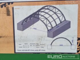 Unused Hardlife 40′ x 40′ x 14.7′ Single Trussed Container Shelter Modular Buildings For Auction: Leeds, UK – 11th, 12th, 13th & 14th June 2025 full