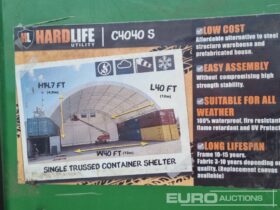 Unused Hardlife 40′ x 40′ x 14.7′ Single Trussed Container Shelter Modular Buildings For Auction: Leeds, UK – 11th, 12th, 13th & 14th June 2025 full