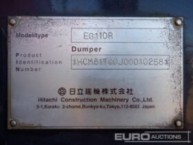 Hitachi EG110R Tracked Dumpers For Auction: Leeds, UK – 11th, 12th, 13th & 14th June 2025 full