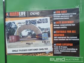 Unused Hardlife 40′ x 40′ x 14.7′ Single Trussed Container Shelter Modular Buildings For Auction: Leeds, UK – 11th, 12th, 13th & 14th June 2025 full