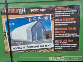 Unused Hardlife 32′ x 20′ x 16′ Double Trussed Storage Tent Modular Buildings For Auction: Leeds, UK – 11th, 12th, 13th & 14th June 2025 full