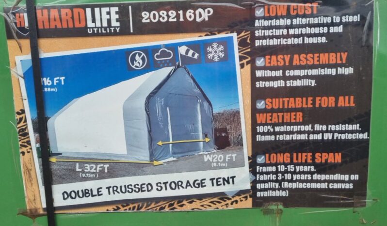 Unused Hardlife 32′ x 20′ x 16′ Double Trussed Storage Tent Modular Buildings For Auction: Leeds, UK – 11th, 12th, 13th & 14th June 2025 full