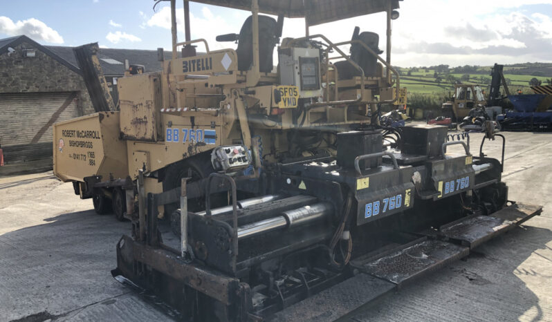 Bitelli BB760 Asphalt Tarmac Paver full
