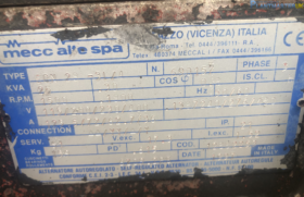 Meccalite 25 KVA diesel generator full