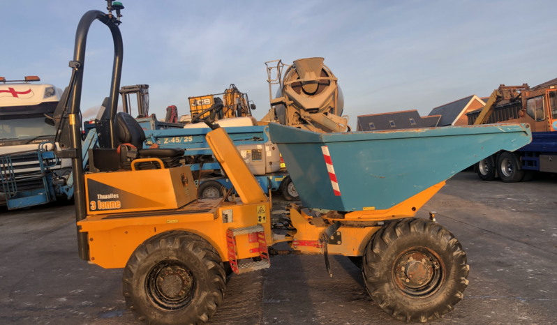Thwaites 3 ton swivel skip dumper full