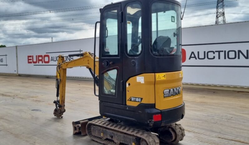 2021 Sany SY18C Mini Excavators For Auction: Leeds, UK – 11th, 12th, 13th & 14th June 2025 full