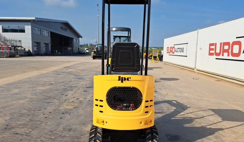 Unused 2025 JPC KV12 Micro Excavators For Auction: Dromore, NI – 16th & 17th May 2025 For Auction on 2025-05-17 full