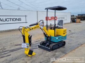 Unused 2025 DigMaster DM100 Micro Excavators For Auction: Leeds, UK – 11th, 12th, 13th & 14th June 2025
